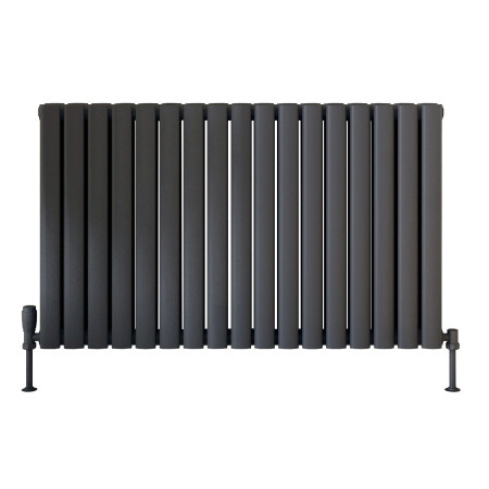Scudo Apex 600 x 767mm Horizontal Double Designer Radiator in Anthracite