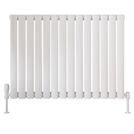 Scudo Apex 600 x 826mm Horizontal Single Designer Radiator in White