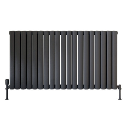 Scudo Apex 600 x 944mm Horizontal Double Designer Radiator in Anthracite