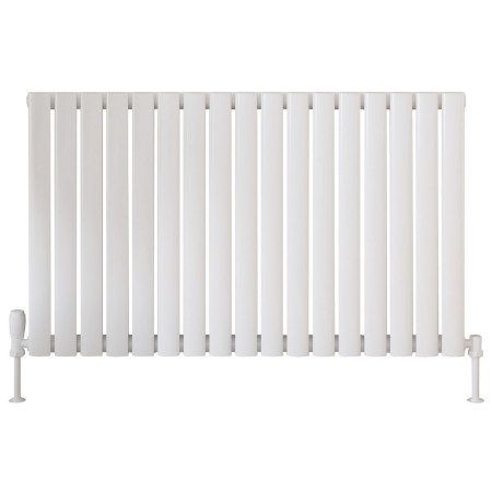 Scudo Apex 600 x 944mm Horizontal Single Designer Radiator in White