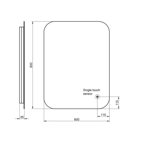 AURA-800X600SHVR Scudo Aura LED 800 x 600mm Mirror with Demister Pad and Shaver Socket (5)
