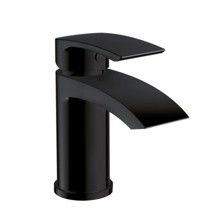 Scudo Belini Mono Basin Mixer with Push Waste in Black