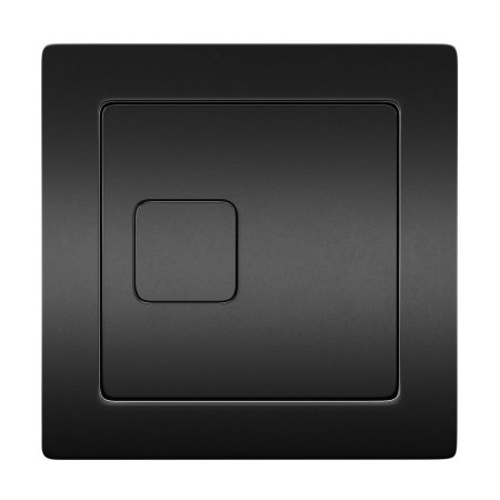 Scudo Black Square Dual Flush Button