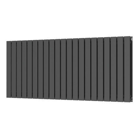 Scudo Bravo 600 x 1430mm Horizontal Double Designer Radiator in Anthracite