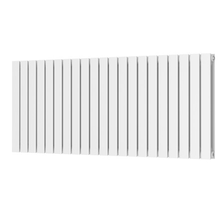 Scudo Bravo 600 x 1430mm Horizontal Double Designer Radiator in White