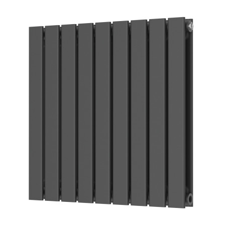 Scudo Bravo 600 x 614mm Horizontal Double Designer Radiator in Anthracite