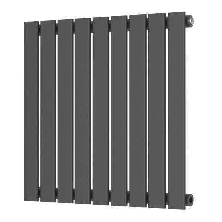 Scudo Bravo 600 x 614mm Horizontal Single Designer Radiator in Anthracite
