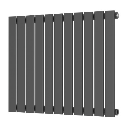 Scudo Bravo 600 x 750mm Horizontal Single Designer Radiator in Anthracite