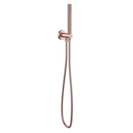 Scudo Brushed Bronze Handset with Outlet and Holder