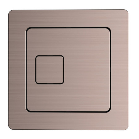 Scudo Brushed Bronze Square Dual Flush Button