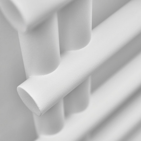 CARL1150-500-W Scudo Carlo 1150 x 500mm Designer Towel Radiator in White Lifestyle