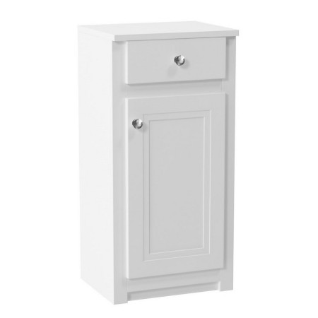 CLASSICA-400-SIDECAB-CHWTE Scudo Classica 400mm Side Cabinet with Drawer in Silk Chalk White (1)