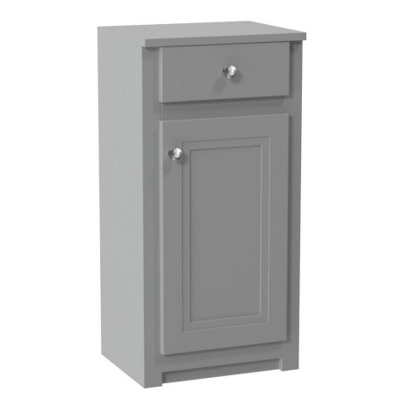 CLASSICA-400-SIDECAB-STGREY Scudo Classica 400mm Side Cabinet with Drawer in Silk Stone Grey (1)
