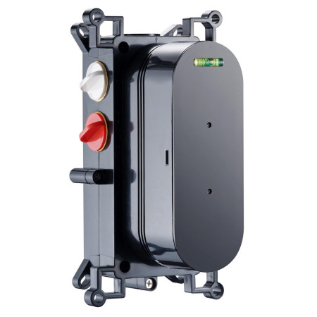 Scudo Concealed One Outlet Shower Valve with Brushed Nickel Plate Valve Body