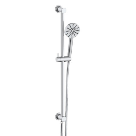 Scudo Concealed Shower Riser Rail in Chrome