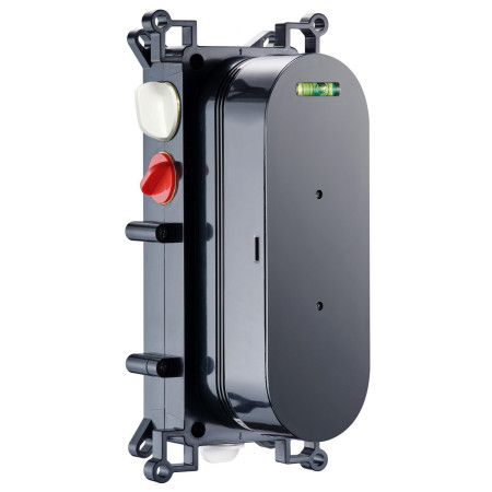 Scudo Concealed Three Outlet Shower Valve with Brushed Nickel Plate Concealed Valve Body