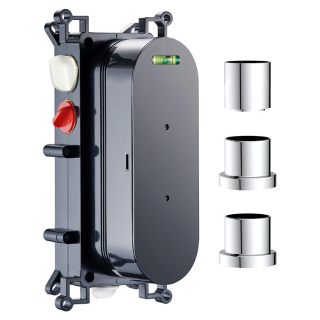 Scudo Concealed Three Outlet Shower Valve with Chrome Plate and Valve Body