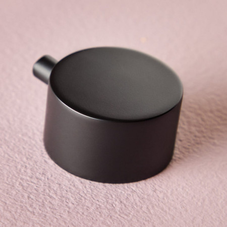 Scudo Concealed Three Outlet Shower Valve with Matt Black Plate Plain Handles