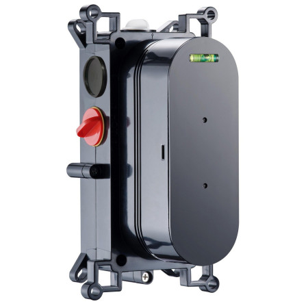 Scudo Concealed Two Outlet Shower Valve with Brushed Nickel Plate Concealed Valve Body