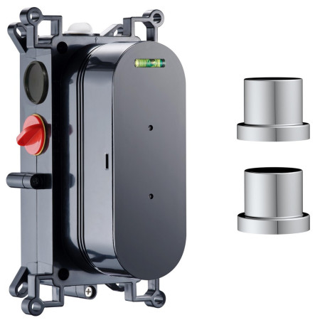 Scudo Concealed Two Outlet Shower Valve with Chrome Plate and Concealed Body