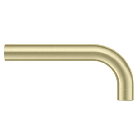 Scudo Core 140mm Brushed Brass Short Cloakroom Spout