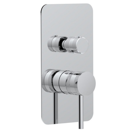 Scudo Core Concealed Manual Dual Outlet Shower Valve in Chrome