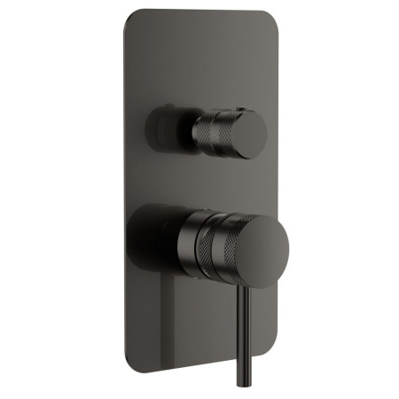 Scudo Core Concealed Manual Dual Outlet Shower Valve in Gunmetal
