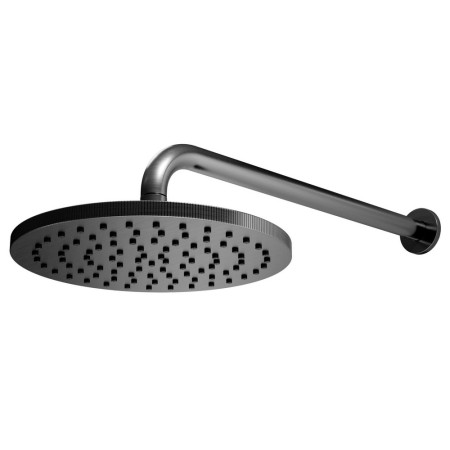 Scudo Core Round Shower Arm and Head in Gunmetal