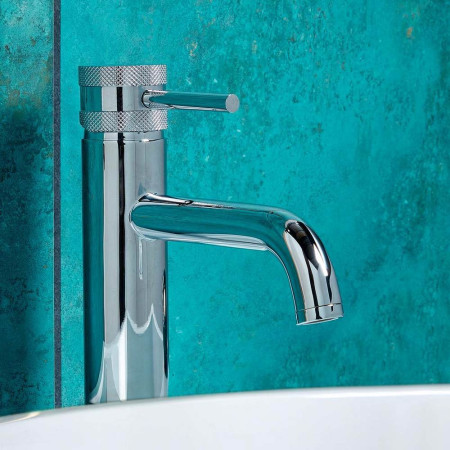 Scudo Core Tall Mono Basin Mixer in Chrome Lifestyle