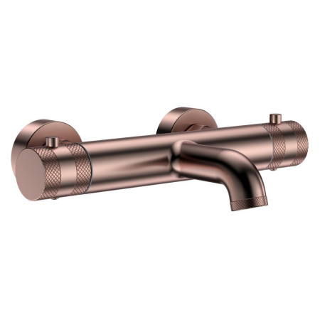 Scudo Core Wall Mounted Bath Filler in Brushed Bronze