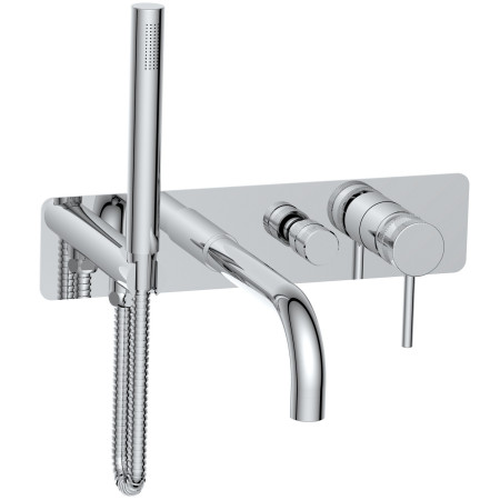 Scudo Core Wall Mounted Bath Shower Mixer in Chrome