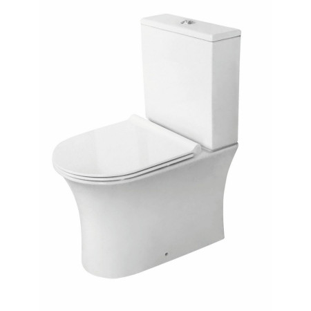 Scudo Deia Rimless Closed Back Pan with Cistern & Soft Closing Seat