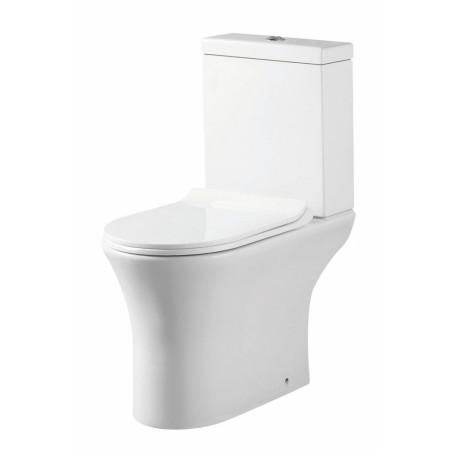 Scudo Deia Rimless Open Back Pan with Cistern & Soft Closing Seat