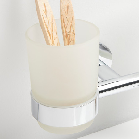 DELTA-012 Scudo Delta Tumbler Holder in Chrome Lifestyle