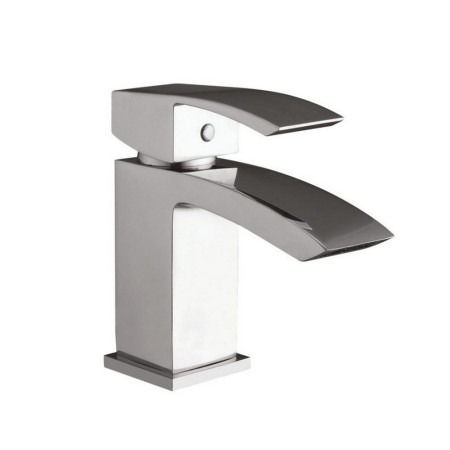 Scudo Descent Mono Basin Mixer with Push Waste in Chrome