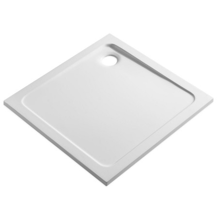 Scudo Eco Stone 700 x 700mm Square White Shower Tray