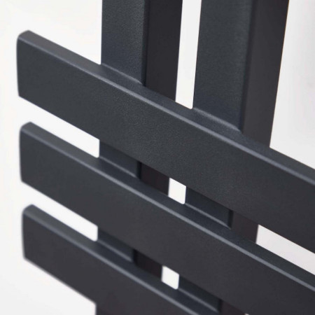 ELIZ1200-600-A Scudo Elizabeth 1200 x 600mm Designer Towel Radiator in Carbon Anthracite Close Up