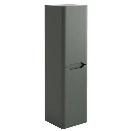 Scudo Ella 1400mm Wall Hung Tall Boy Cabinet in Matt Anthracite