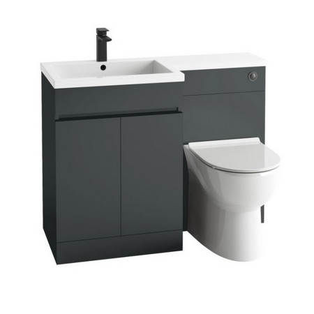 Scudo Empire 1100mm Left Handed Furniture Pack in Matt Anthracite