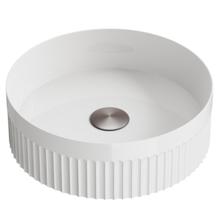 Scudo Fluted 360mm Round Countertop Basin