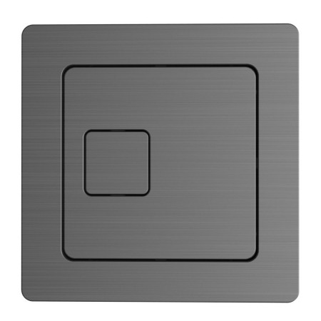 Scudo Gunmetal Square Dual Flush Button