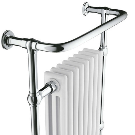 TRADRAD002 Scudo Harrogate 8 Column Traditional Towel Rail Cut Out