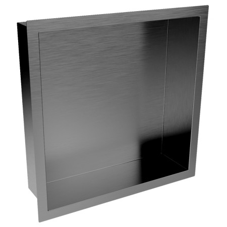 Scudo Inset Shower Niche 300 x 300mm in Gunmetal