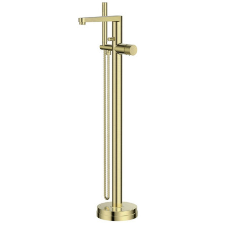 KO-015 Scudo Koko Brushed Brass Freestanding Bath Shower Mixer (1)