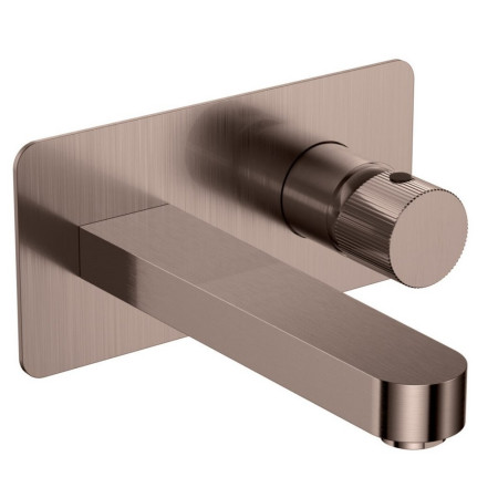 Scudo Koko Brushed Bronze Wall Mounted Basin Mixer