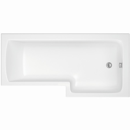 SHOWERBATH005-D Scudo L Shaped 1700 x 850mm Right Handed Shower Bath (1)
