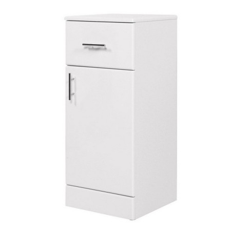 Scudo Lanza 350mm Floor Standing Drawer Unit in Gloss White