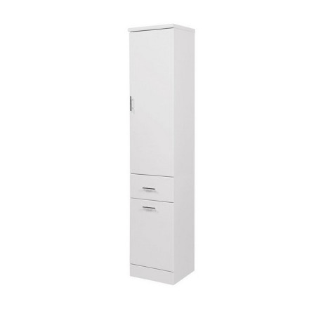 Scudo Lanza 355mm Floor Standing Tall Unit in Gloss White
