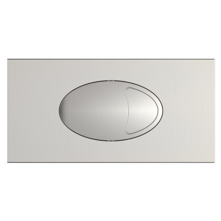 Scudo Large Brushed Nickel Dual Flush Plate and Access Panel