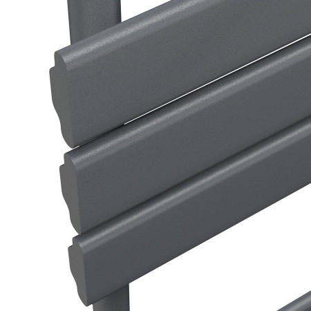 LI-120-45-A Scudo Life 1200 x 450mm Towel Radiator in Anthracite Close Up